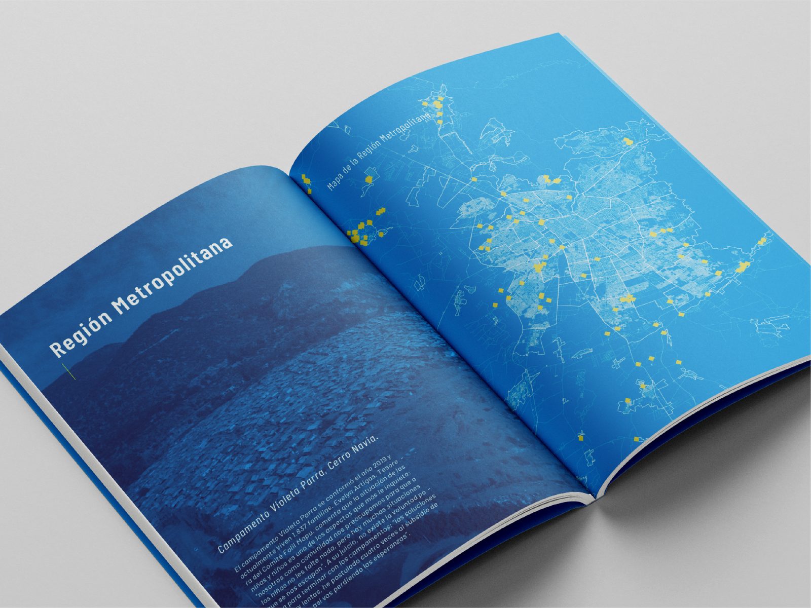 Diseño editorial Catastro campamentos 2021