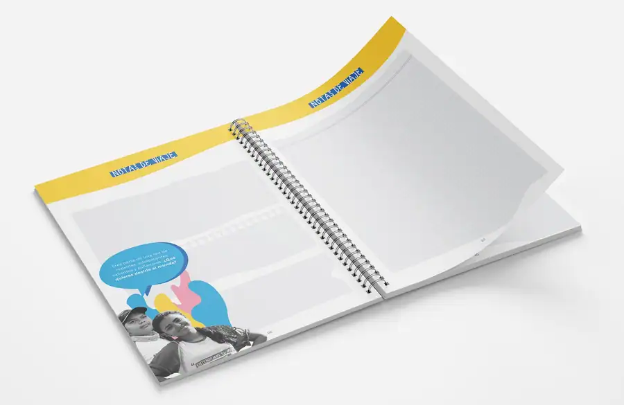 Tres cartas del kit, con ilustraciones y los títulos «Cuidar», «Habitar» y «Creatividad».