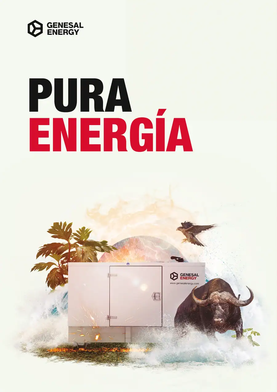 Doble página «Una energía global», con la Tierra de noche y el detalle de operaciones por continente.